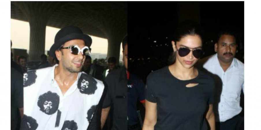 Ranveer Singh and Deepika move at the airport separately