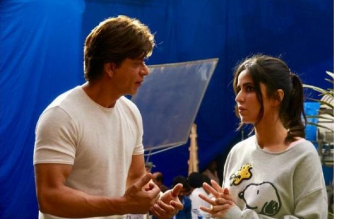 Shahrukh Khan and Katrina Kaif clicked in the sets of  'Zero'