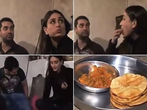 Watch:  Kareena Kapoor, Aamir Khan enjoy a meal at a farmer’s house