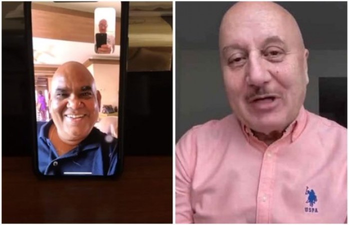 Anupam Kher is removing distances through video calls
