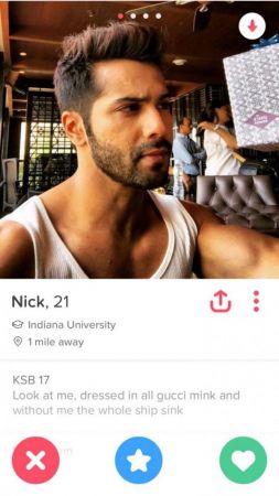 Varun Dhawan on Tinder!