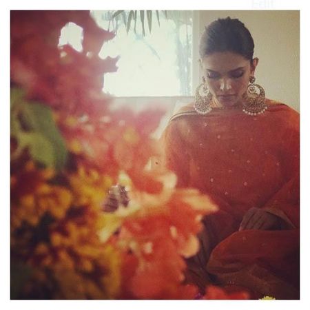 See photos: Marriage festivities of DEEPVEER begins ;Deepika Padukone looks pretty in orange coloured Lahanga