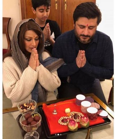 Cancer diagnosed Sonali Bendre celebrates Diwali in an 'unconventional' way - see photos
