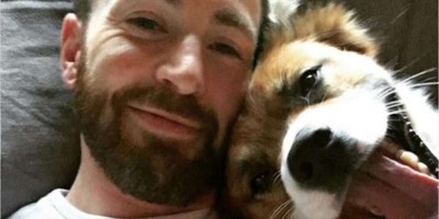 Chris Evans Have A Playdate With Cute Little Pup