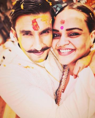 See pictures; Ranveer Singh looks all smiles in his Haldi ceremony