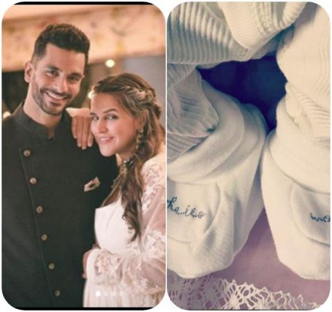 Actress Neha Dhupia and Angad Bedi name their baby girl Mehr :  Look Here first photo