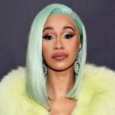 Cardi B Dyes Hair In Lime Green To Twin With Her $200K Lamborghini