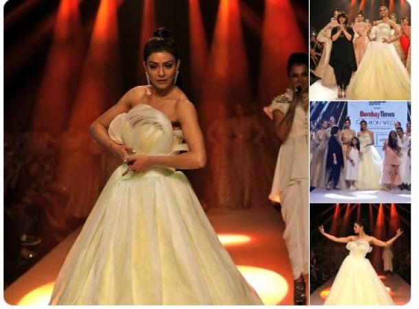 In Pics: Sushmita Sen stole the show at BombayTimes Fashion Week being a showstopper for Neeta Lulla