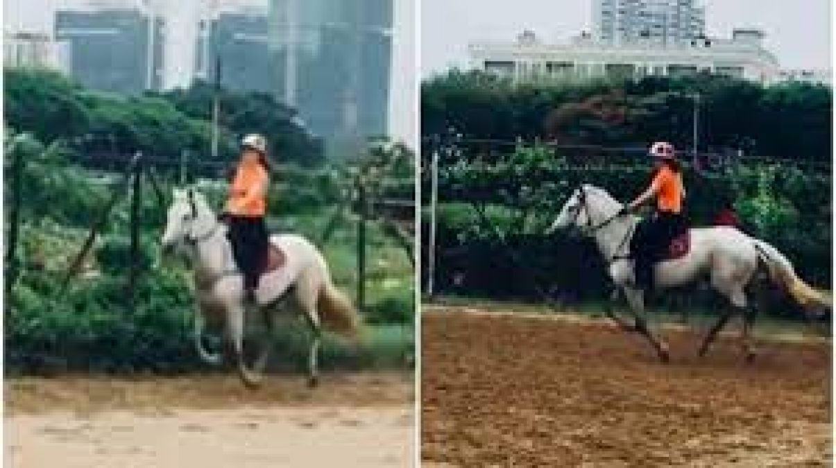 Bollywood Queen Kangana Ranaut was seen riding a horse, shared pictures