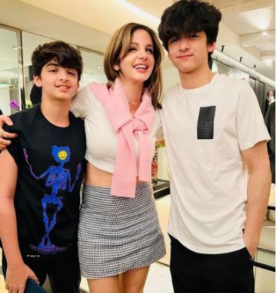 Sussanne Khan shares a picture with Kids on her Birthday, “ So scared of Getting older…”