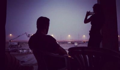 Salman Khan gazes Katrina capturing Sunset in the picture shared by Ali Abbas Zafar