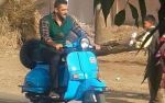 Salman Khan the 'Haryana ka Sher' ride a scooter