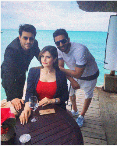 Zareen Khan on the beaches of Mauritius but with whom?