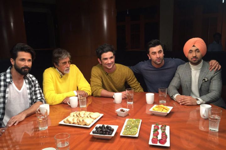 The Bollywood Roundtable brought Big B, Shahid, Ranbir, Sushant, Diljit together