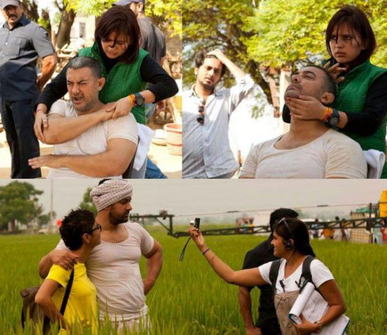 'दंगल' के सेट पर ऐसा था आमिर-ए-अंदाज... Watch Pics