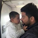 Don't miss the picture of cute li'l daughter of Suresh Raina