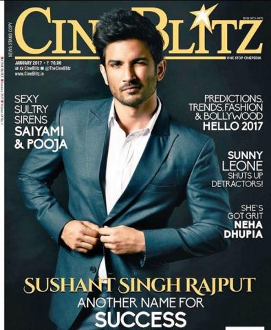 Hot!Sushant Singh Rajput winks on cover of Cineblitz