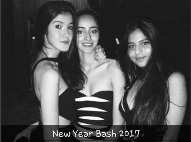 Suhana Shahrukh Khan spotted partying with friends on New Year