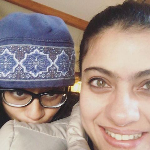 Kajol shared a family holiday pic with chocolate chip Nysa