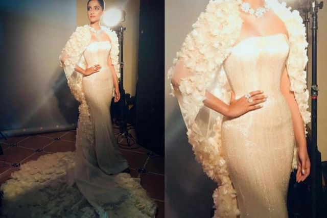 Sonam Kapoor Dazzled Cannes Festival with Ralph and Russo dress