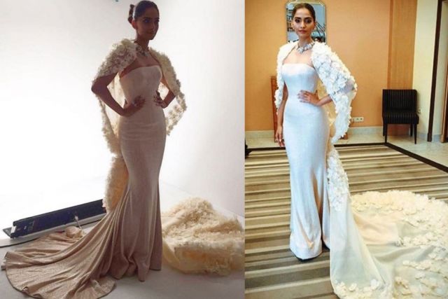 Sonam Kapoor Dazzled Cannes Festival with Ralph and Russo dress
