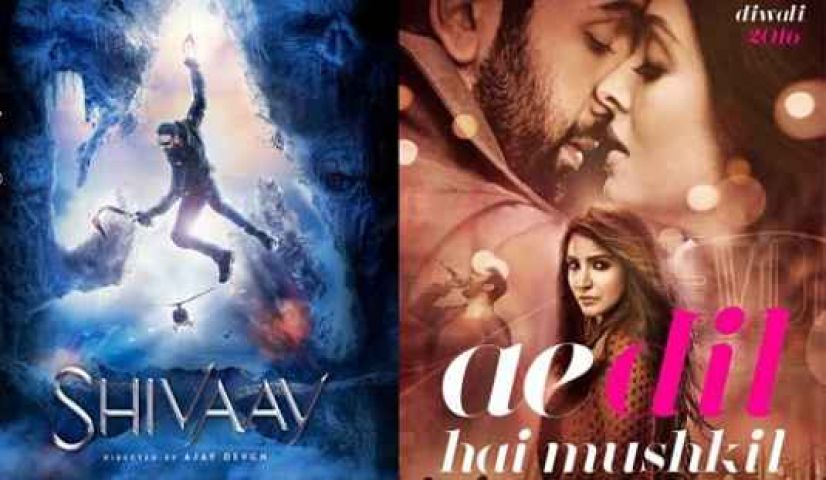 Box office first week collection of 'Ae Dil Hai Mushkil' and 'Shivaay'