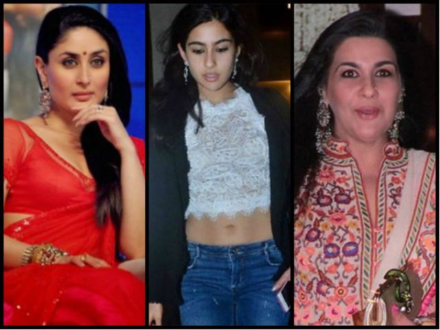 Amrita Singh seems not happy with Kareena and Sara's bond