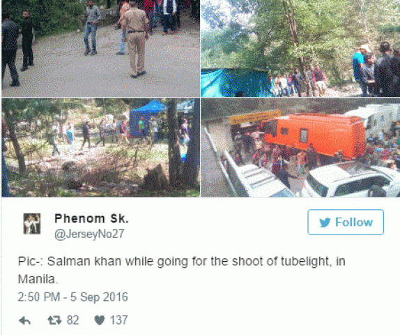 Salman khan's sweet and simple look of Tubelight has revealed !