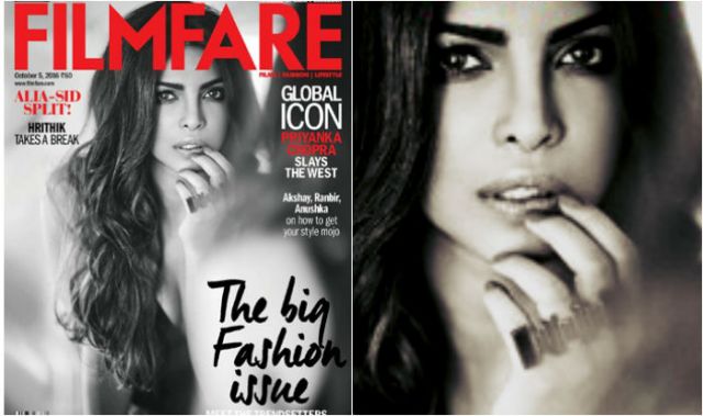 Priyanka Chopra on cover of Filmfare magazine sizzling hot