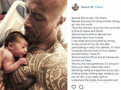Rock welcomes baby Tiana Johnson, endows with 'strong girl'