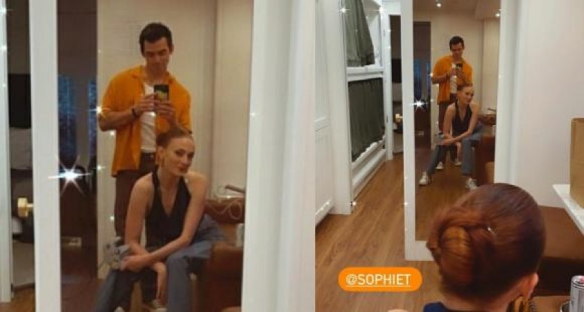 Joe Jonas snaps a cute mirror selfie with wife Sophie Turner, See post