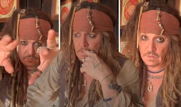 Johnny Depp returns as Jack Sparrow in a look to fulfill his wish