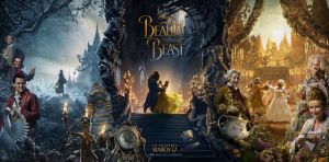 The first poster of Emma's Beauty and The Beast is out