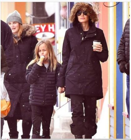 Angelina Jolie with  her youngest child in Los Angeles