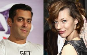 Milla Jovovich has quite impressed after seeing the fan following of Salman Khan
