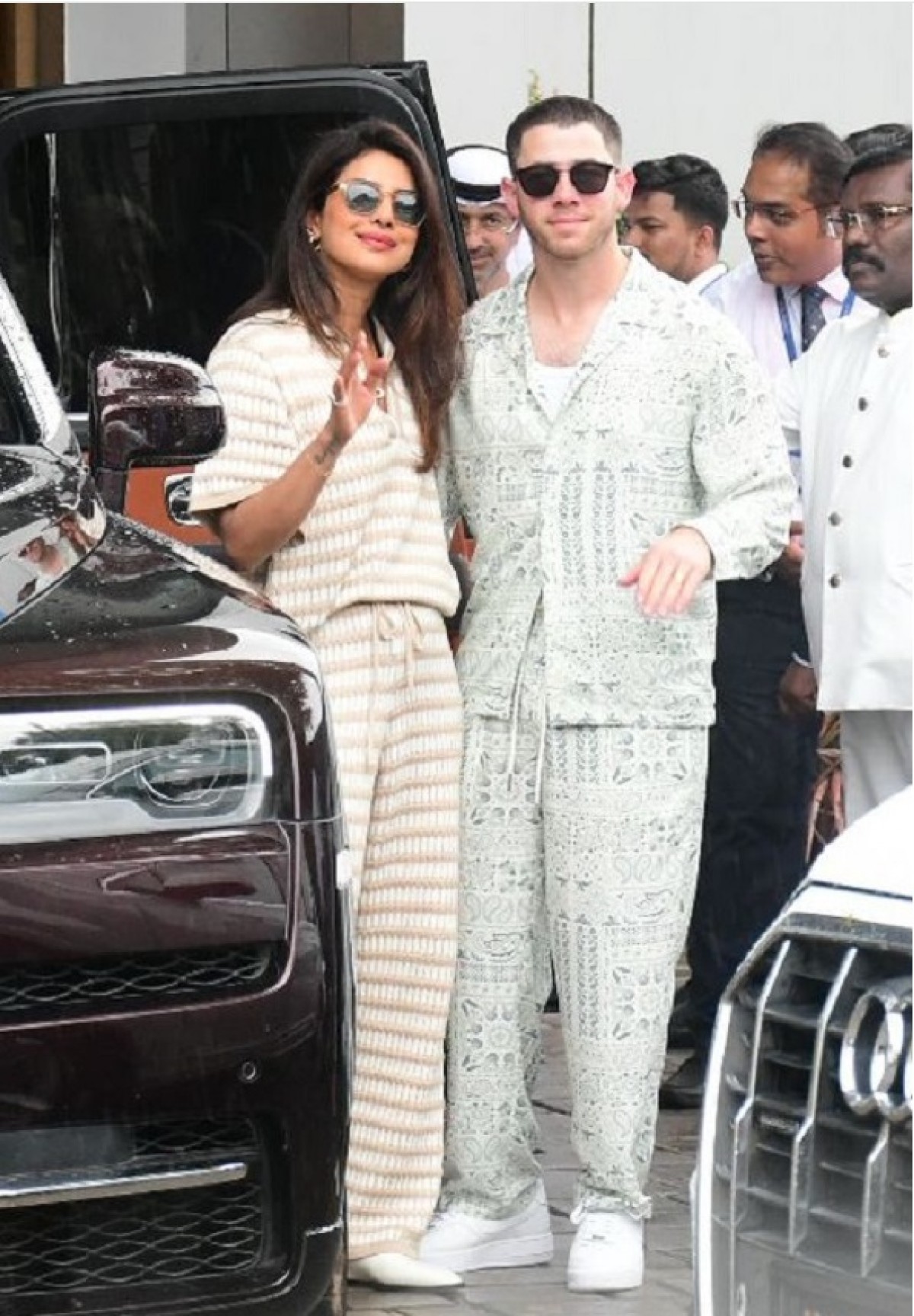 Priyanka Chopra and Nick Jonas Arrive in Mumbai for Anant Ambani and Radhika Merchant's Wedding