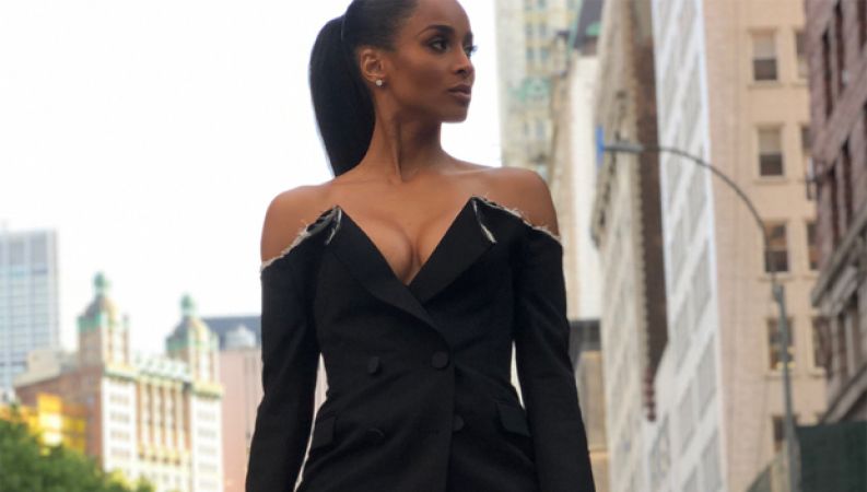Ciara steals hearts in her black leather ensemble