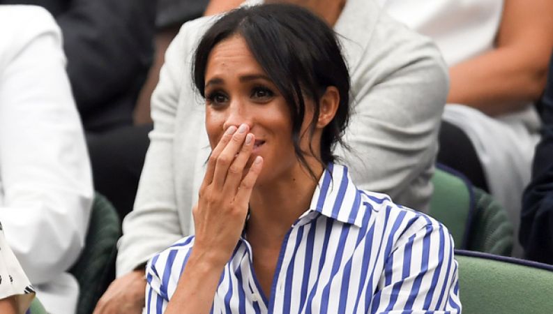 Meghan sheds tears on the defeat of Serena Williams
