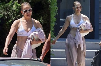 Jennifer Lopez Spotted Outside Gym, Flaunts Toned Physique at 54