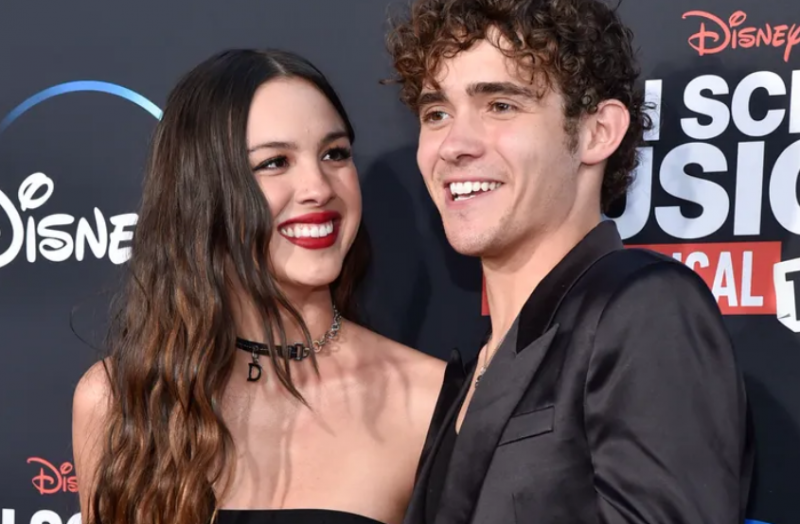 Rumoured exes Olivia Rodrigo & Joshua Bassett twin in black at High School Musical Premiere