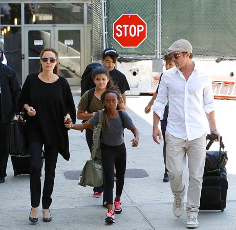 Brad Pitt was seen spending quality time with his six kids