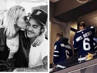 See Photo of Mr and Mrs Bieber: Justin Bieber and Hailey Baldwin spotted hockey match