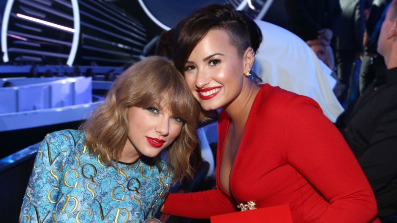 Demi Lovato lauds the political iniatiatives of Taylor Swift