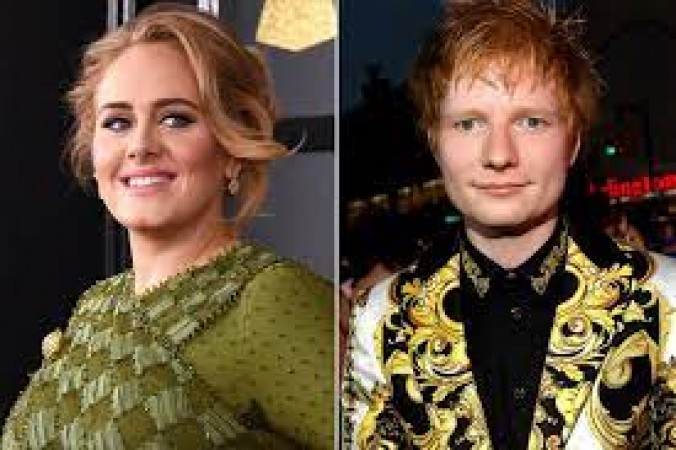 Adele jokes Ed Sheeran can 'panic' after learning his new album will be released before hers