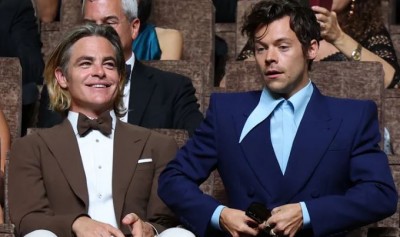 Did Harry Styles just spit on Chris Pine at movie premiere? Watch the viral video