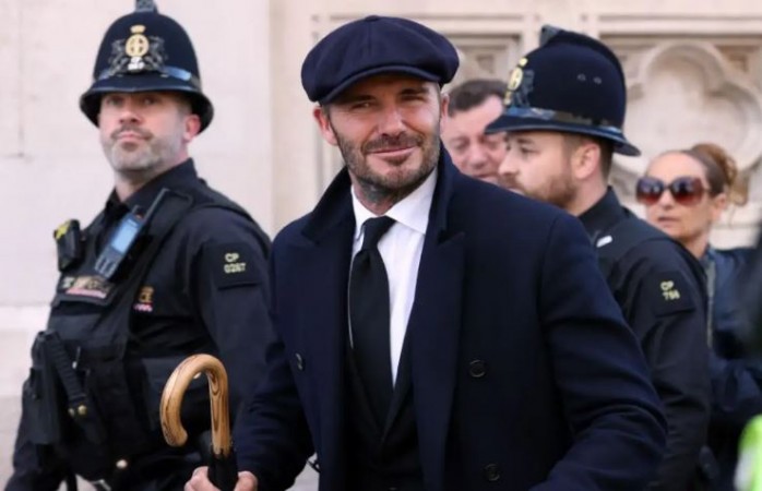 David Beckham pays his respects to the late Queen after waiting in line for 12 hours, gets teary