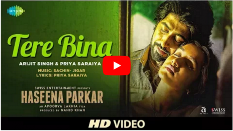 The first song 'Tere Bina' from Haseena Parkar's biopic is out