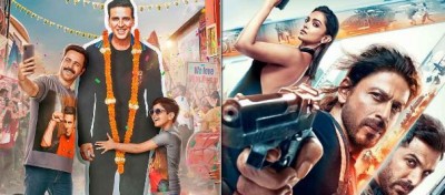 Pathaan VS Shehzada VS Selfiee: SRK’s Film collection compared to the new releases of Akshay and Kartik