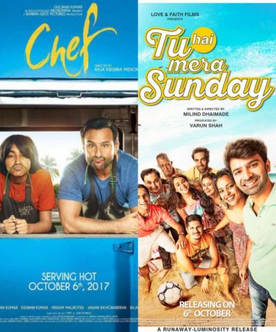 'Chef' and 'Tu Hai Mera Sunday' is releasing this Friday