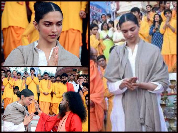 Take a look at Deepika Padukone's simplicity while performing Ganga Puja